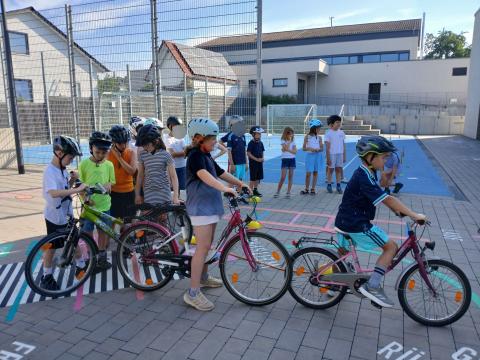 Schonraumübungen mit dem Fahrrad